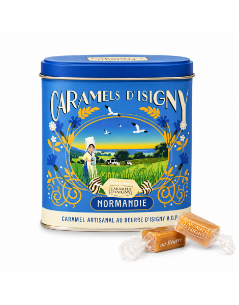 Caramels Isigny fondants beurre salé 180g Boîte cigare