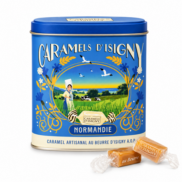 Caramels Isigny fondants beurre salé 180g Boîte cigare