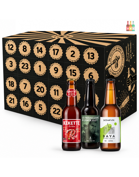 Calendrier de l'Avent Bières DÉCOUVERTES Normandes - 24 bières de 33cl