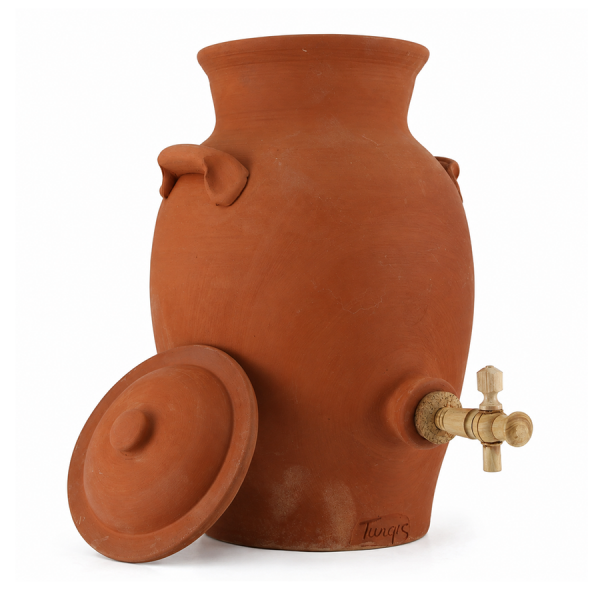 Vinaigrier en grès Poterie artisanale Turgis 2,5 Litres