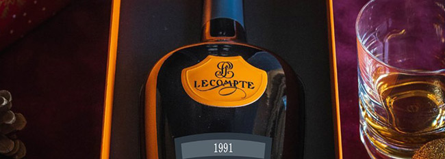 Coffrets et bouteilles de Calvados millésimés